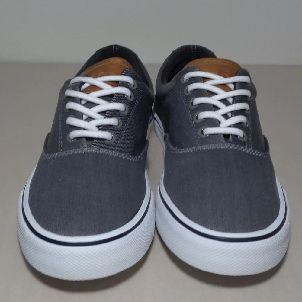 Izod Size 10 M / RANGLEY / Gray / Canvas / Casual Deck Sneakers New Men's Shoes